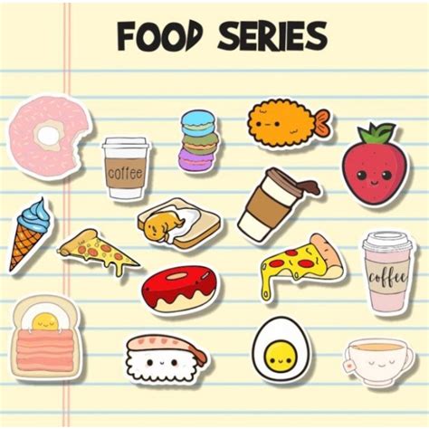 Jual Sticker Aesthetic Sticker Tumblr Case Handphone Sticker Makanan