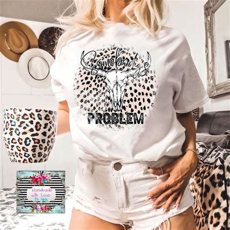 Morgan Wallen Shirt Somebodys Problem Wallen Leopard Print Wallen