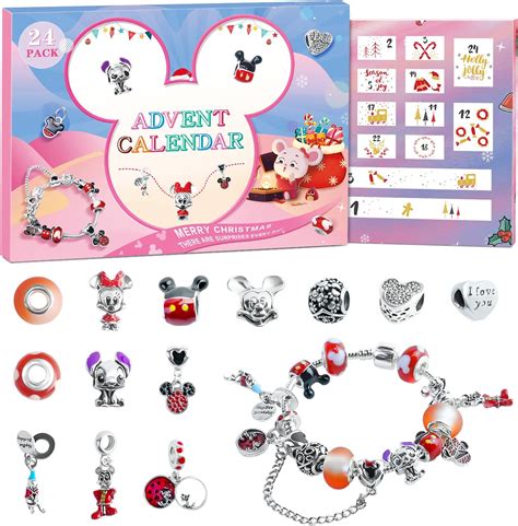 Christmas Advent Calendar 2024 For Girls With 2 Bracelets