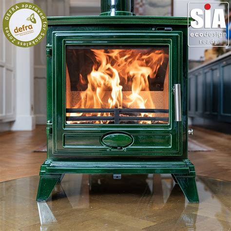 Cast Iron Ecosy Rock Landscape Multi Fuel Stove Eco Design Ready