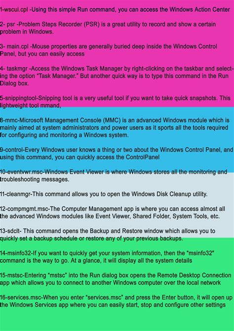 Windows Useful Best Commandsandshortcuts It Support