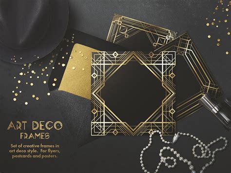 Set Of Creative Frames In Art Deco Style By Olga Ryzhychenko On Dribbble