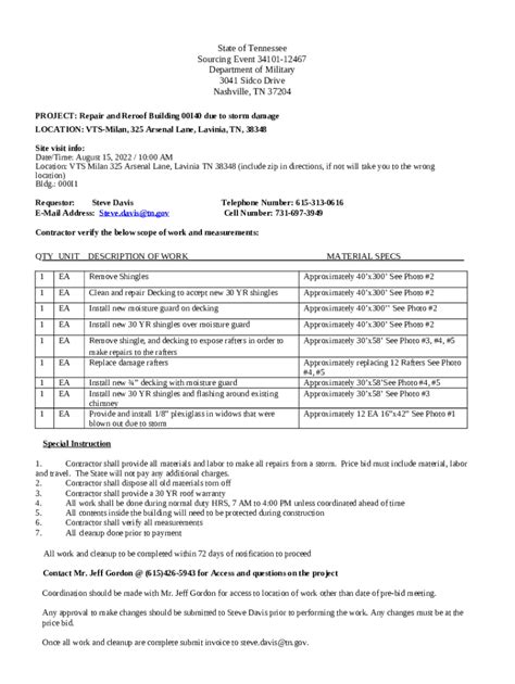 Tennessee Department Of Military Tennessee Military Department Doc