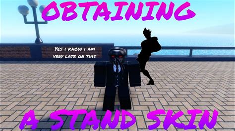 Roblox Is Unbreakable Obtaining A Stand Skin Youtube