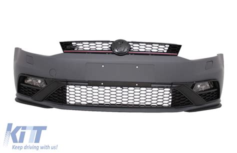 Front Bumper Suitable For Vw Polo Mk5 6r 6c 2009 Up Gti Design