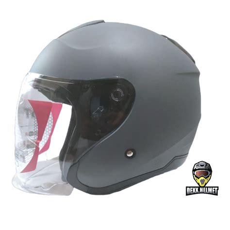 Jual Helm Kyt Kyoto R Solid Matt Gorilla Grey Abu Doff Original