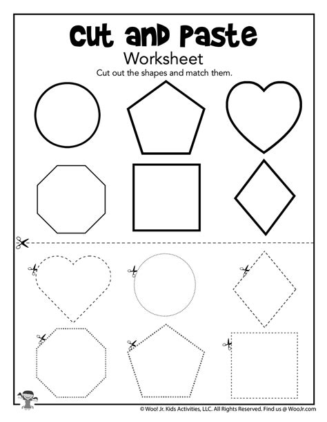 Simple Cut And Paste Worksheets