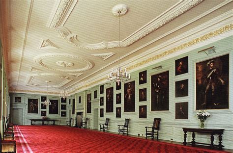 The Great Gallery Inside Holyroodhouse Palace Edinburgh Scotland