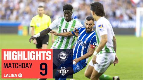 Resumen de Deportivo Alavés vs Real Betis 1 1 YouTube