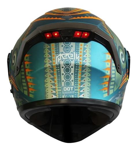 Casco Kov Abatible Con Luz Led Stelar Gafas Dot Regalo Meses Sin