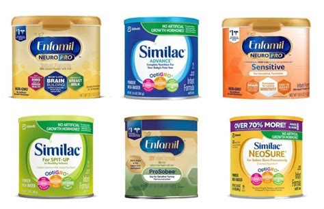 Similac Types Chart Baby Formula Comparison Chart Huggable