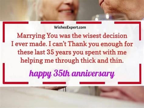 Happy 35th Wedding Anniversary Quotes And Wishes