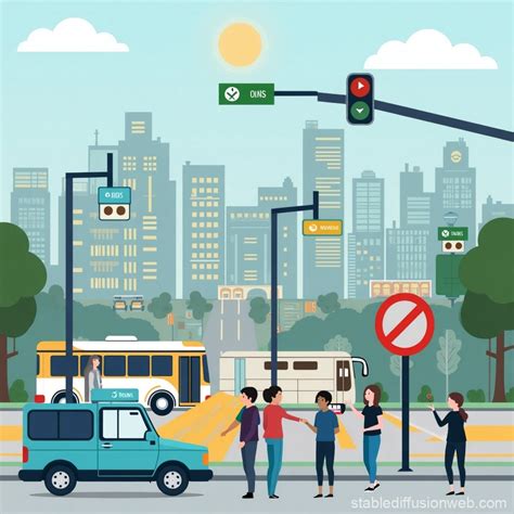 Congestion and Overload in Public Transportation | Stable Diffusion Online 