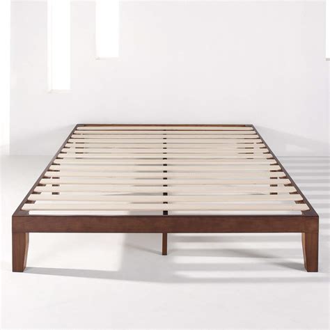 Walnut Timber Wood Bed Frame Queen Double King Single Full Size