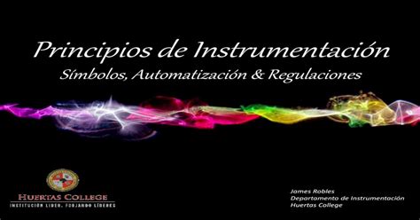 Principios De Instrumentación Símbolos Automatización Y Regulaciones