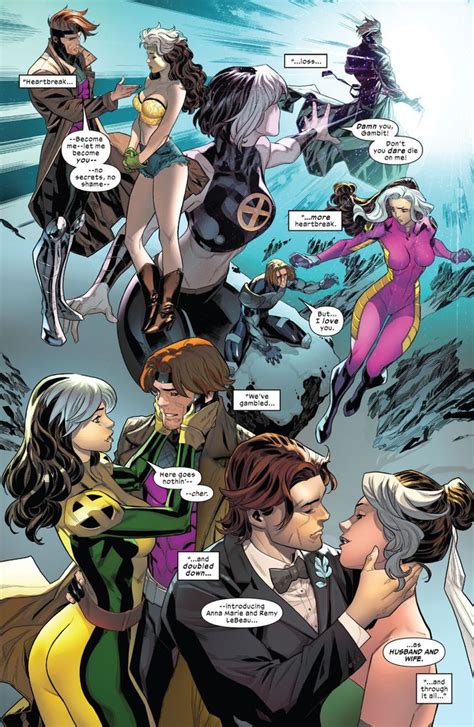 Rogue And Gambit Marvel Characters Comic Art Marvel Rogue