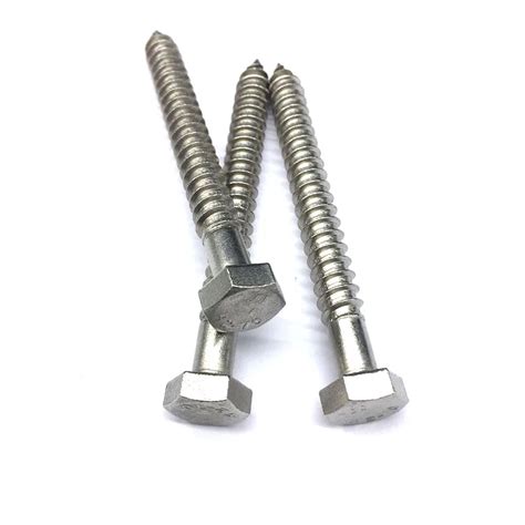 Din Stainless Steel Hex Head Lag Screw Wood Screws Buy