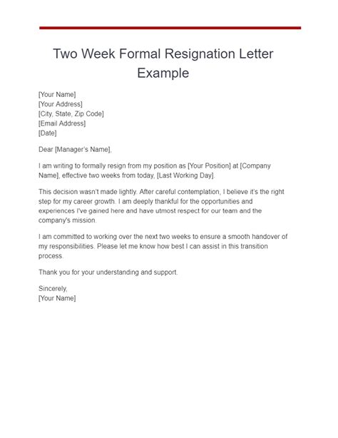 Formal Resignation Letter 17 Examples Pdf Tips