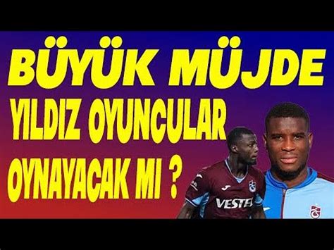 Büyük müjde onuachu da beklenmeyen gelişme son dakika trabzonspor