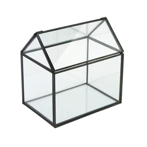 Modern Tabletop Glass Geometric Terrarium Container Window Sill Decor