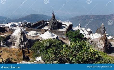 View Of Jain Temple On The Holy Mountain Of Girnar Also Known As