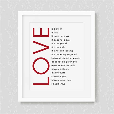 Love Is Patient Love Is Kind Wall Art Wallums