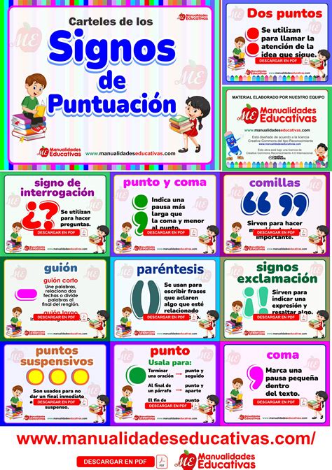 Carteles De Los Signos De Puntuaci N Para Decorar Tu Aula Artofit