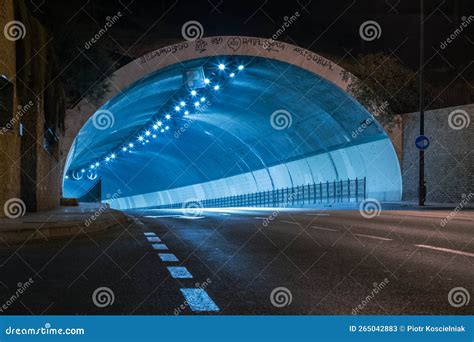 Amazing Night Photography Road Tunnel in Malaga in Long Time Exposure ...