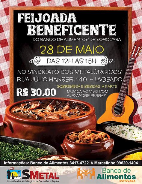 Banco De Alimentos Promove Feijoada Beneficente