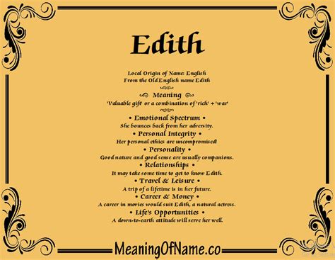 Meaning Of Edith In The Bible Eternal Bible