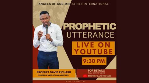 Prophetic Utterance Prophet David Richard Youtube