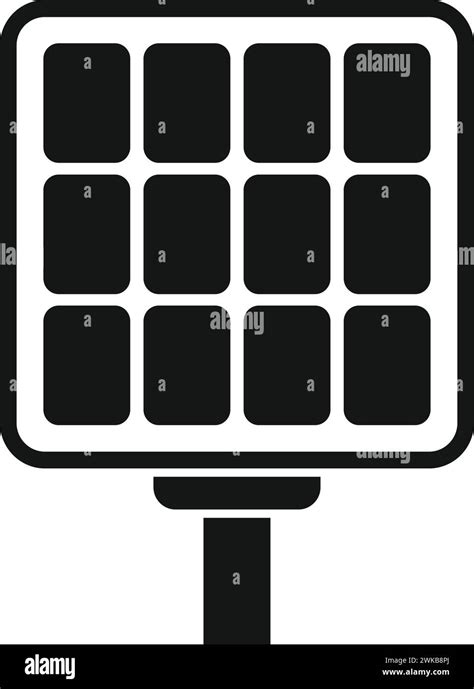 Part Solar Panel Icon Simple Vector Fixture Electrical Module Cell