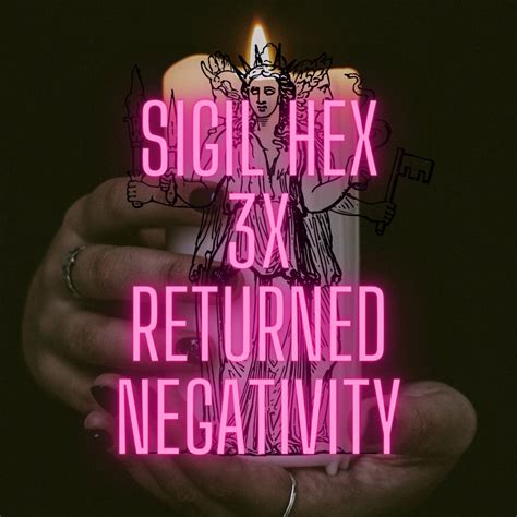 Sigil Hex 3x Returned Negativity Etsy