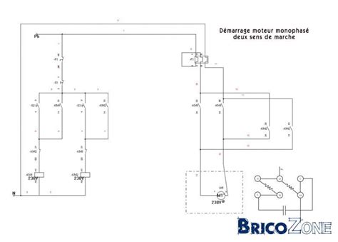 moteur asynchrone monophasé, Moteur monophasé à condensateur permanent ...