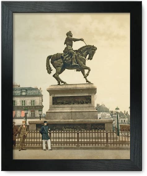 Framed Print Statue Of Joan Of Arc By Foyatier In The Martyrs Place