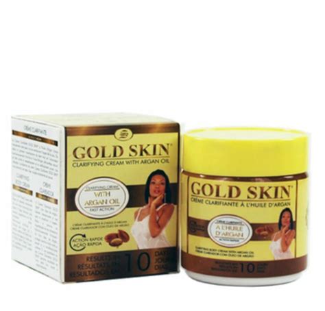 Gold Skin Clarifying Body Cream With Argan Oil Hydroquinone Free 140