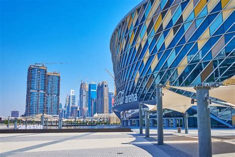 Glass Metal Exterior Of Coca Cola Arena On March 6 In Dubai UAE