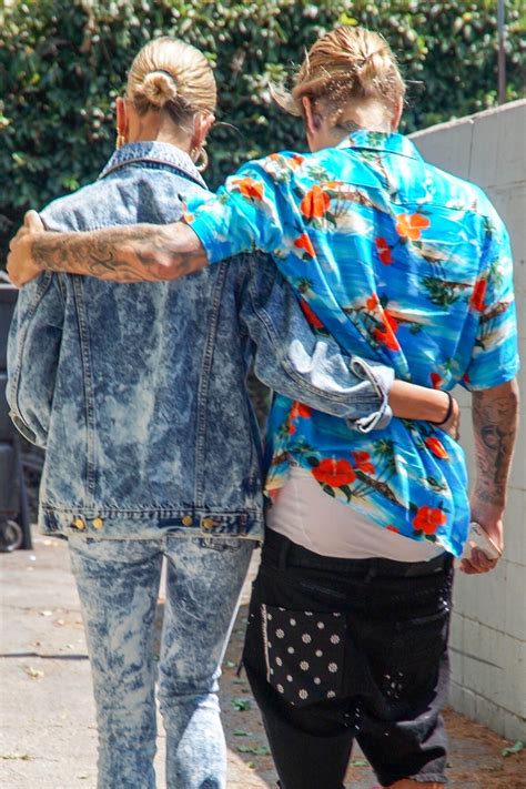 Justin Bieber and Hailey Baldwin Wore Matching Hairstyles While Out in ...