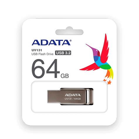 MEMORIA USB 3 1 ADATA UV131 64GB GRIS RGY Zona Digital