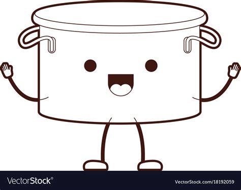 Cartoon Boiling Pot