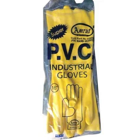 Plain Pvc Hand Gloves Inches Finger Type Full Fingered At Rs