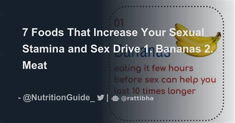 7 Foods That Increase Your Sexual Stamina And Sex Drive 1 Bananas المسلسل من Nutrition Guide