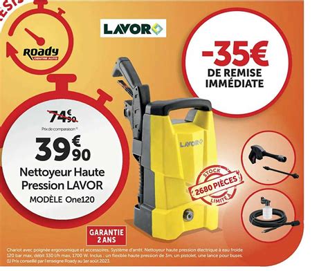 Promo Nettoyeur Haute Pression Lavor Chez Roady Icatalogue Fr