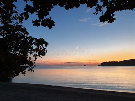 Sunset at Beach, La Jolla Resort, Bagac, Bataan, Philippines Stock ...