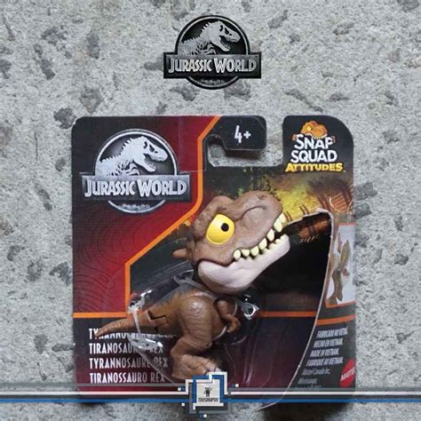 Jual Jurrasic World Snap Squad Attitudes Tyrannosaurus Rex Trex T Rex