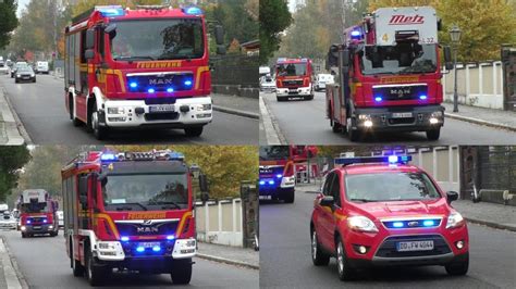 Löschzug KdoW C Dienst HLF 20 DLK HLF 10 Feuerwehr Dresden