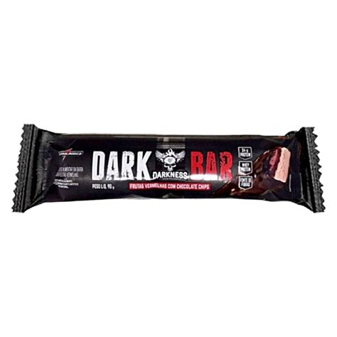 Barra De Proteína Dark Bar Frutas Vermelhas Com Chocolate 90g Barra