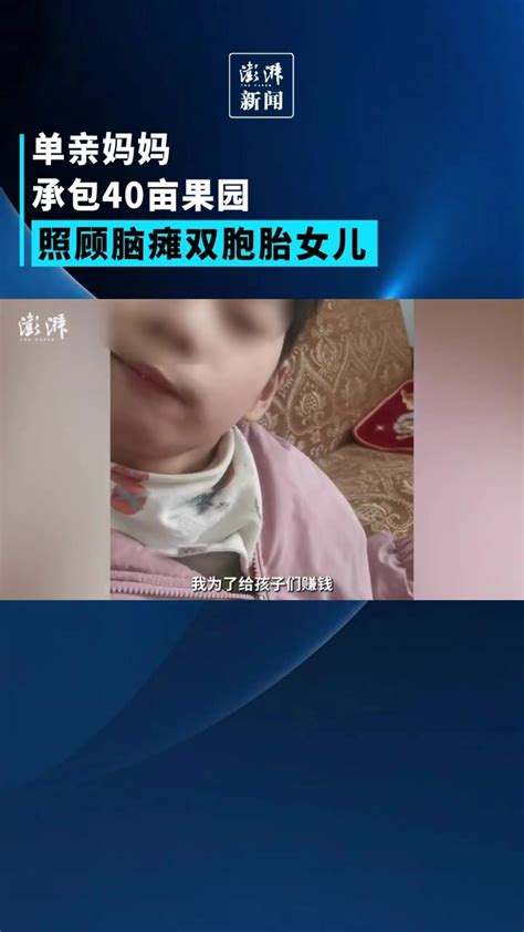 单亲妈妈承包40亩果园，照顾脑瘫双胞胎女儿凤凰网视频凤凰网