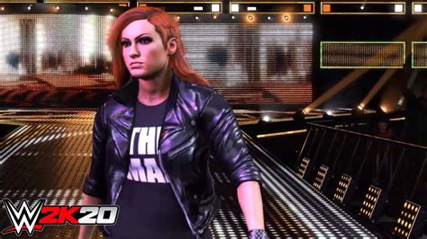 WWE 2K20 BECKY LYNCH ENTRANCE TEASER 2K EXCLUSIVE YouTube