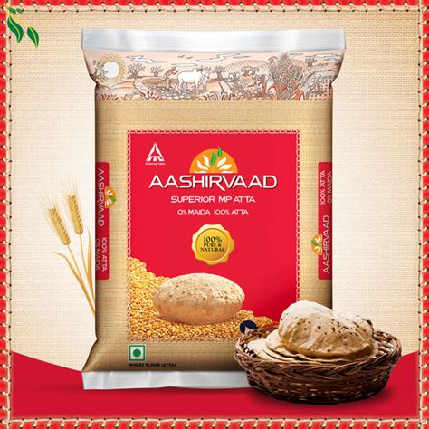 Aashirvaad Atta Superior Mp Whole Wheat No Maida Pouch Kg Buy